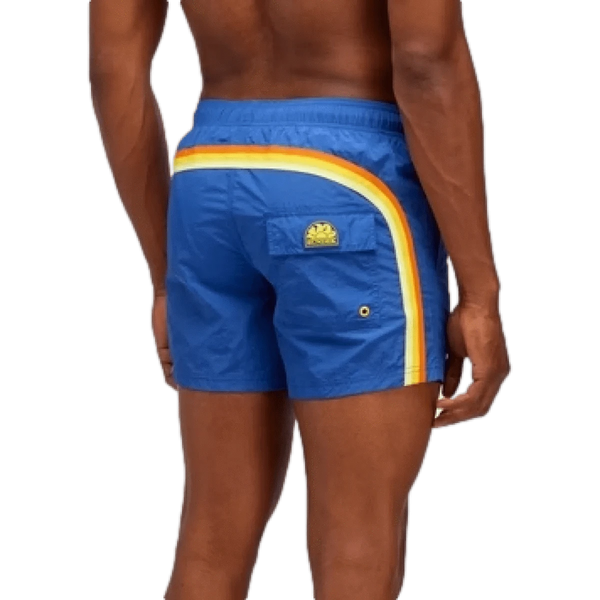 SUNDEK ZWEMSHORT Sundek Zwembroek Crinkled Kobalt Combi - Match Laren