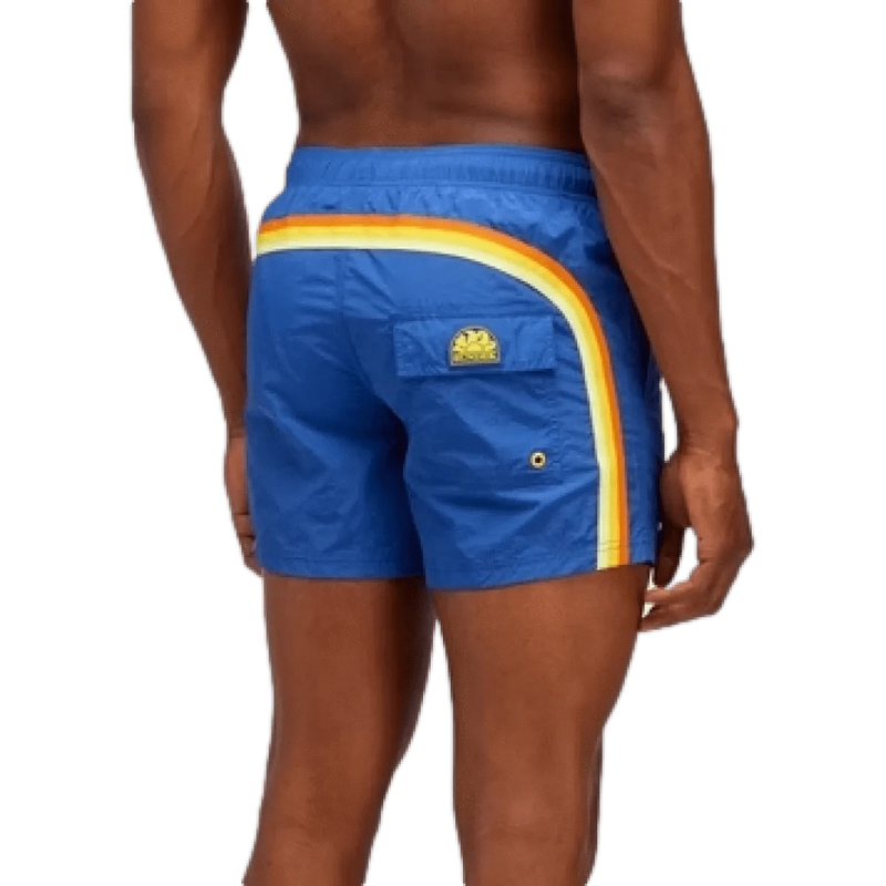 SUNDEK ZWEMSHORT Sundek Zwembroek Crinkled Kobalt Combi - Match Laren