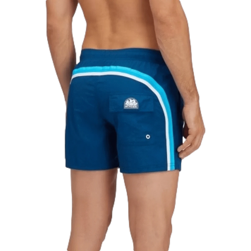 SUNDEK ZWEMSHORT Sundek Zwembroek Crinkled Petrol - Match Laren