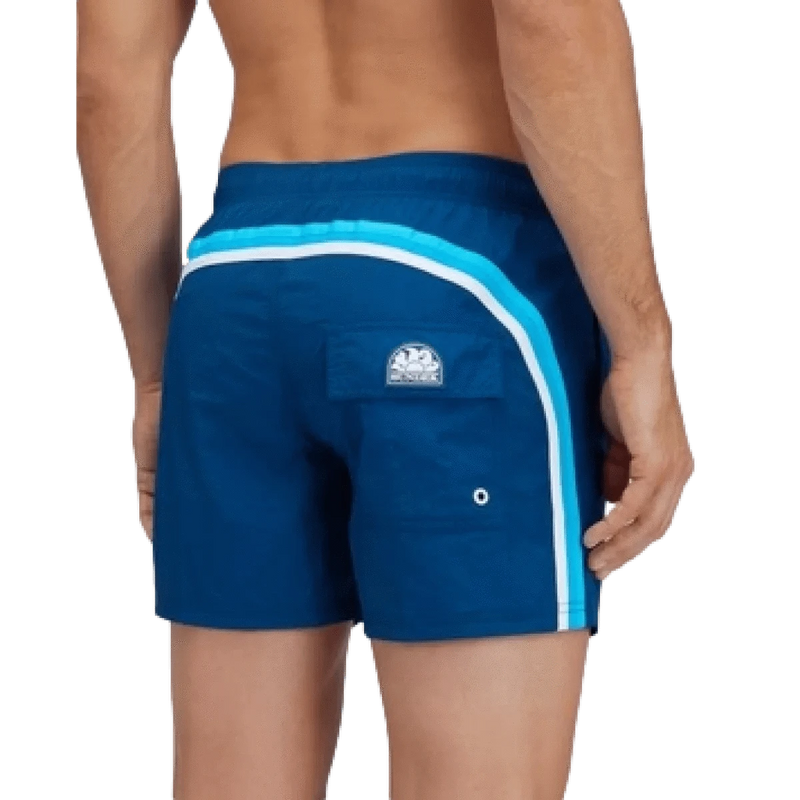 SUNDEK ZWEMSHORT Sundek Zwembroek Crinkled Petrol - Match Laren