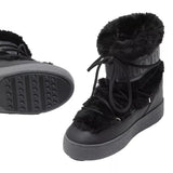 TECNICA SNOWBOOT 37 / ZWART COMBI TECNICA Moon Boot LTrack Tube Faux-Fur Black Boots - Match Laren