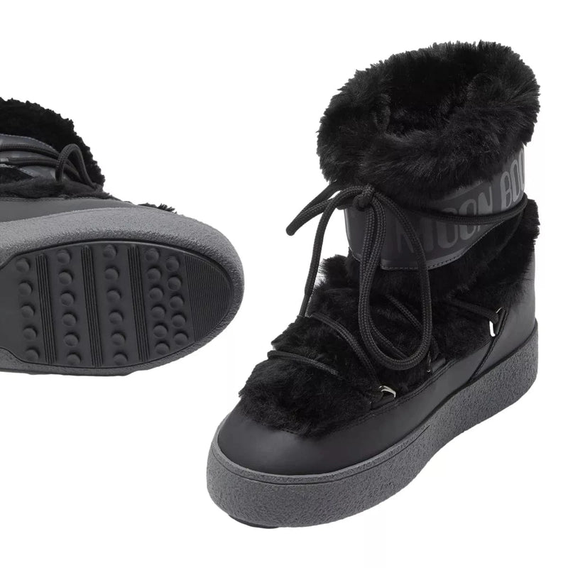 TECNICA SNOWBOOT 37 / ZWART COMBI TECNICA Moon Boot LTrack Tube Faux-Fur Black Boots - Match Laren