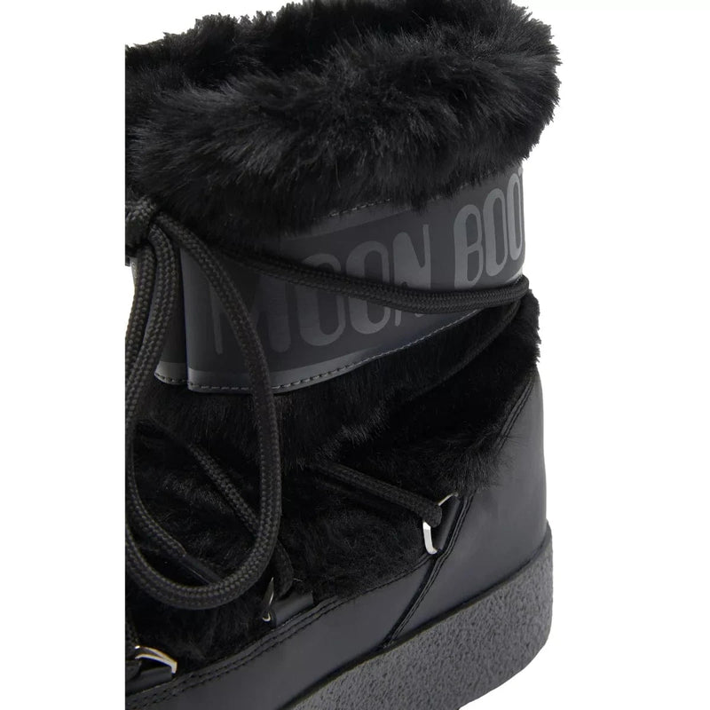 TECNICA SNOWBOOT 37 / ZWART COMBI TECNICA Moon Boot LTrack Tube Faux-Fur Black Boots - Match Laren