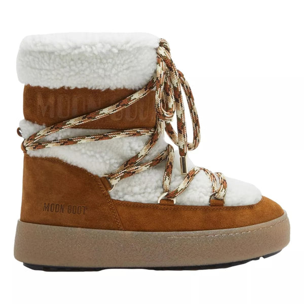 TECNICA SNOWBOOT 38 / CAMEL TECNICA Moon Boot LTrack Tube Shearling Brown Boots - Match Laren