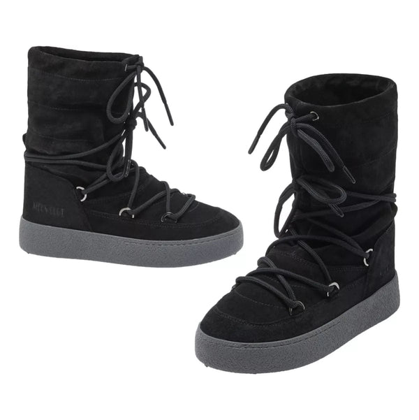 TECNICA SNOWBOOT TECNICA Moon Boot LTrack Black Suede Boots - Match Laren