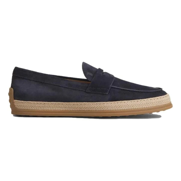 TODS M SCHOEN LAAG 9 / MARINE Tods - loafers in suede - marine blauw - sisera mechelen