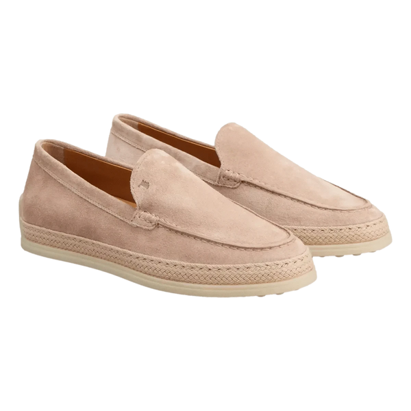 TODS M SCHOEN LAAG Tod's Slipper Loafer in Suede Sand