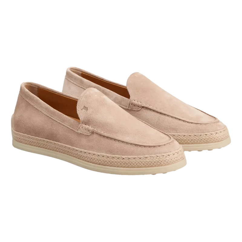 TODS M SCHOEN LAAG Tod's Slipper Loafer in Suede Sand