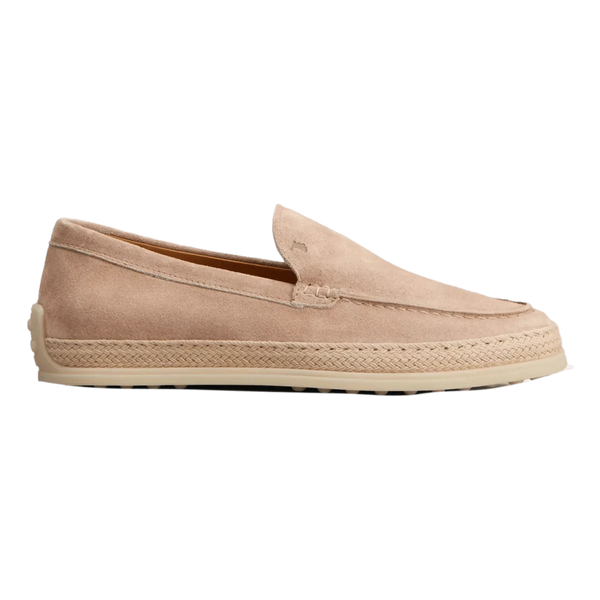 TODS M SCHOEN LAAG Tod's Slipper Loafer in Suede Sand
