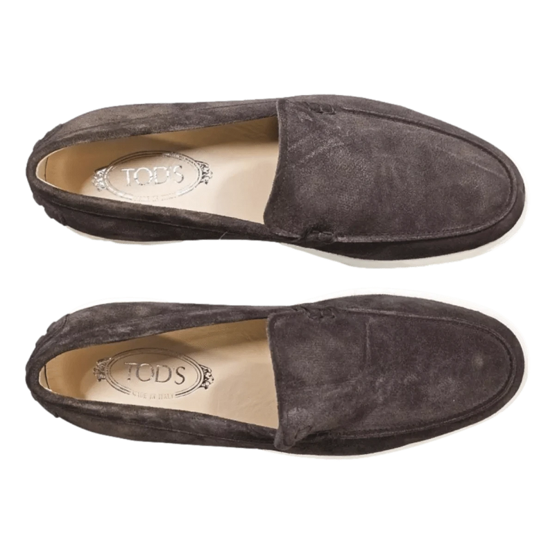 TODS M SCHOEN LAAG Tods Loafers Suede Brown