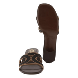 TODS M SLIPPER Tod's Heeled Mules - Black/Brown