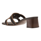 TODS M SLIPPER Tod's Heeled Mules - Black/Brown