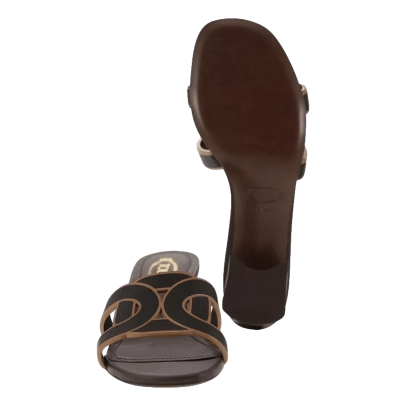 TODS M SLIPPER Tod's Heeled Mules - Black/Brown