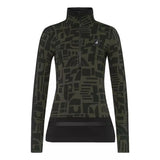 TONI SAILER SKI PULLI 34 / OLIJF TONI SAILER Luise Print Olive - Match Laren