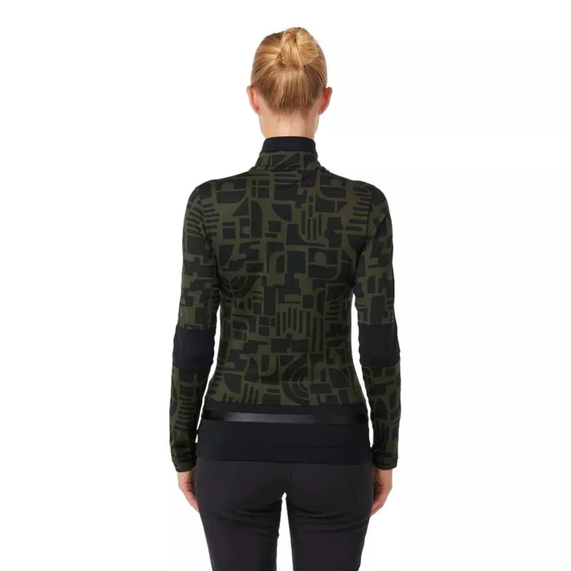 TONI SAILER SKI PULLI 34 / OLIJF TONI SAILER Luise Print Olive - Match Laren