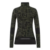 TONI SAILER SKI PULLI 34 / OLIJF TONI SAILER Luise Print Olive - Match Laren