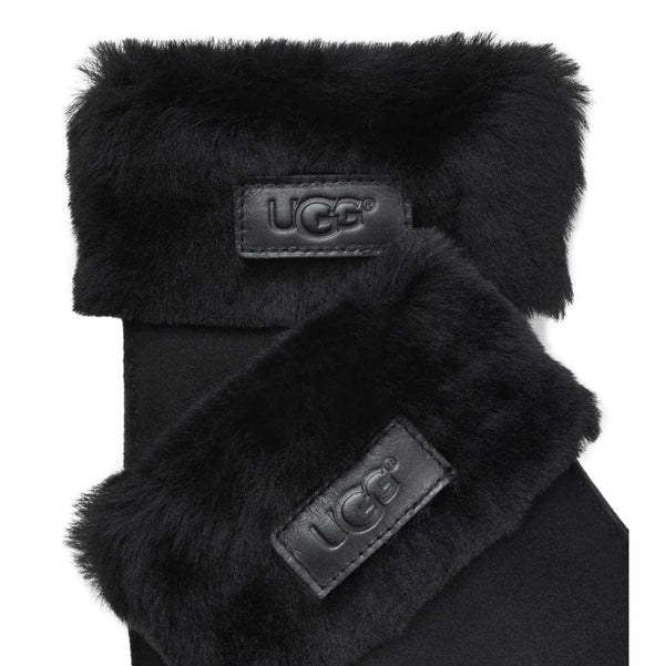 UGG HANDSCHOENEN CASUAL UGG Dames Turn-Handschoen Met Omslagboord Zwart - Match Laren