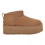 UGG M LAARS 10 / CAMEL UGG Classic Ultra Mini Plateau Chestnut - Match Laren