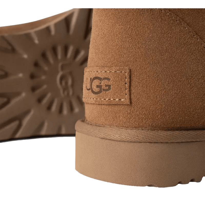 UGG M LAARS UGG Classic Mini Bailey-Laars Met Rits Chestnut - Match Laren