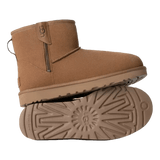 UGG M LAARS UGG Classic Mini Bailey-Laars Met Rits Chestnut - Match Laren