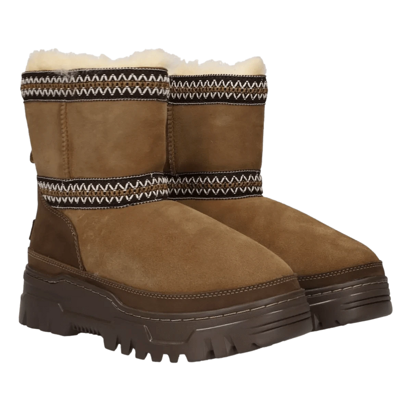 UGG M LAARS UGG Cognac Vachtlaarzen Classic Mini Trailgazer