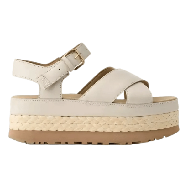 UGG M SANDAAL 6 / OFF WHITE UGG Sandaal Aubrey Enkelband Off White - Match Laren