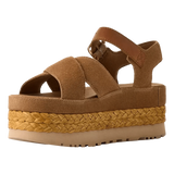 UGG M SANDAAL Ugg Sandaal Aubrey Met Enkelband Camel - Match Laren
