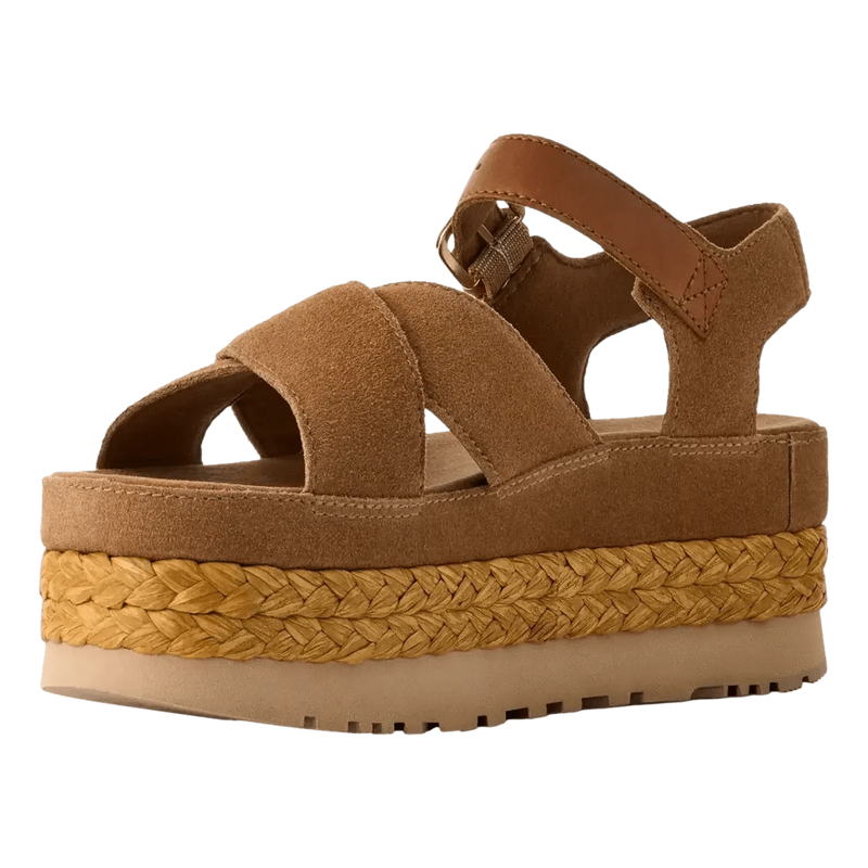 UGG M SANDAAL Ugg Sandaal Aubrey Met Enkelband Camel - Match Laren