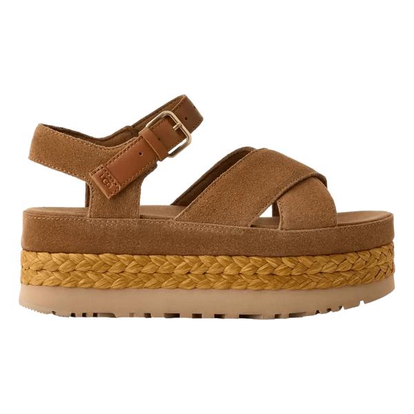 UGG M SANDAAL Ugg Sandaal Aubrey Met Enkelband Camel - Match Laren