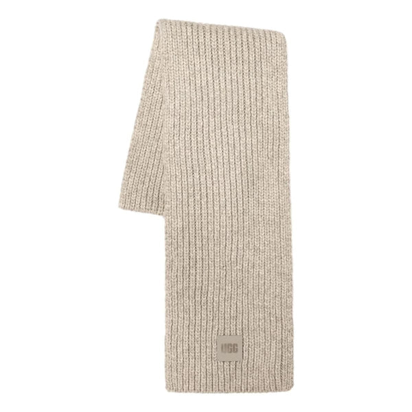 UGG M SJAAL ONE / GRIJS MELEE UGG Dames W Chunky Rib Knit Scarf Grijs Melee - Match Laren