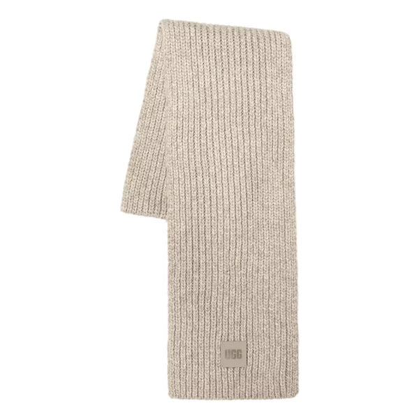 UGG M SJAAL ONE / GRIJS MELEE UGG Dames W Chunky Rib Knit Scarf Grijs Melee - Match Laren