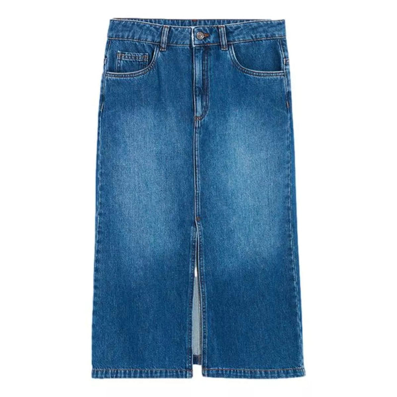 VANESSA BRUNO M ROK 38 / MIDDEN DENIM VANESSA  BRUNO Bastia Rok - Sisera Laren