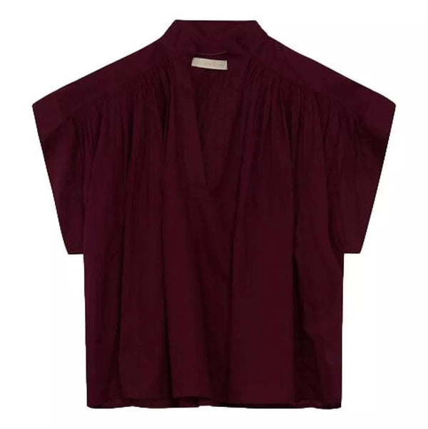 VANESSA BRUNO M TOP M/L / BORDEAUX Vanessa Bruno Calvin Bordeaux Top - Sisera Laren