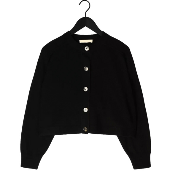 VANESSA BRUNO M VEST XS / ZWART Vanessa Bruno Douve Vest Zwart - Sisera Laren