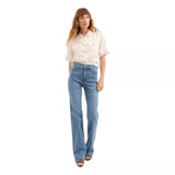 VERONICA BEARD JEANS BROEK 29 / LICHT DENIM Veronica Beard Crossbie Wide Leg Broek - Match Laren