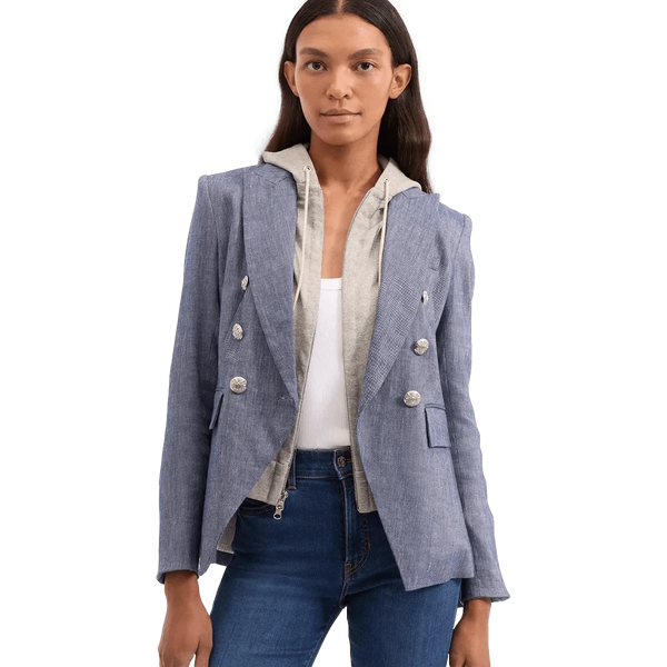VERONICA BEARD M ACCESSOIRES ONE / GRIJS MELEE Veronica Beard Kasjmier Hoodie Dickey Grijs Melee - Match Laren