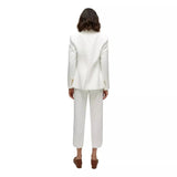 VERONICA BEARD M BLAZER 4 / OFF WHITE Veronica Beard Miller Dickey Jas Off White - Match Laren