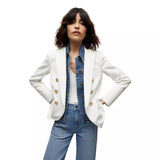 VERONICA BEARD M BLAZER 4 / OFF WHITE Veronica Beard Miller Dickey Jas Off White - Match Laren