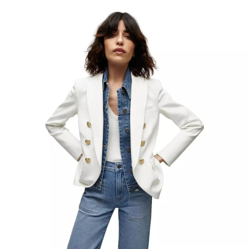 VERONICA BEARD M BLAZER 4 / OFF WHITE Veronica Beard Miller Dickey Jas Off White - Match Laren