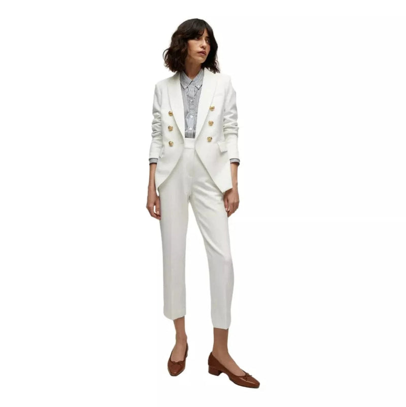 VERONICA BEARD M BLAZER 4 / OFF WHITE Veronica Beard Miller Dickey Jas Off White - Match Laren