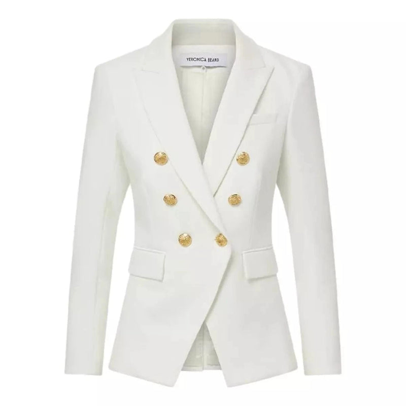 VERONICA BEARD M BLAZER 4 / OFF WHITE Veronica Beard Miller Dickey Jas Off White - Match Laren