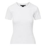 VERONICA BEARD M T-SHIRT S / WIT Veronica Beard Pruitt Ribbed Tee Wit - Match Laren