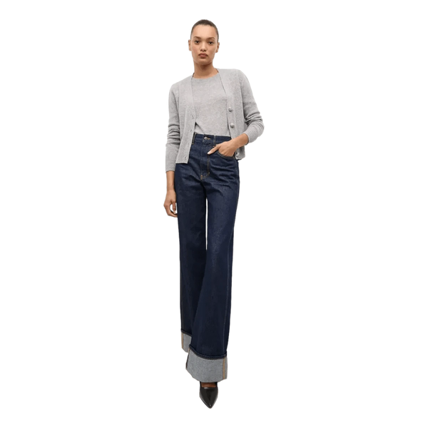 VERONICA BEARD M VEST Veronica Beard Solene Kasjmier Vest Grijs Melee - Match Laren