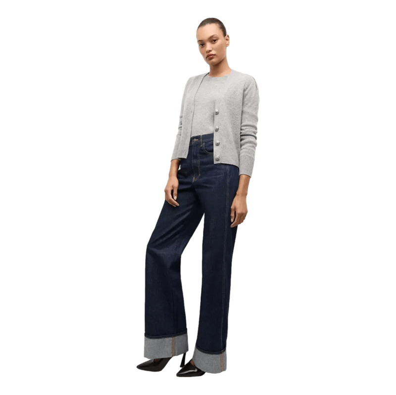 VERONICA BEARD M VEST Veronica Beard Solene Kasjmier Vest Grijs Melee - Match Laren