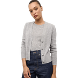 VERONICA BEARD M VEST Veronica Beard Solene Kasjmier Vest Grijs Melee - Match Laren