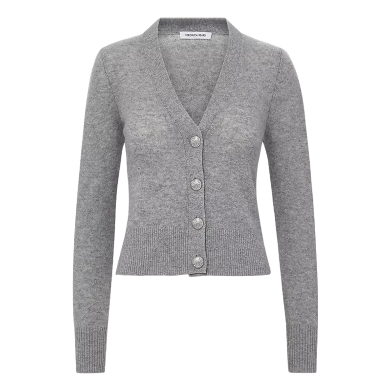 VERONICA BEARD M VEST Veronica Beard Solene Kasjmier Vest Grijs Melee - Match Laren