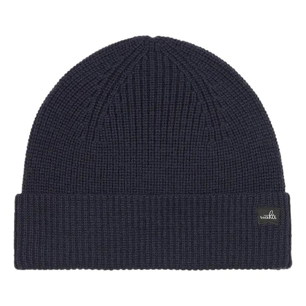 WAHTS M MUTS ONE / DONKER BLAUW WAHTS Cashfeel Merino Beanie Dark Blue - Match Laren