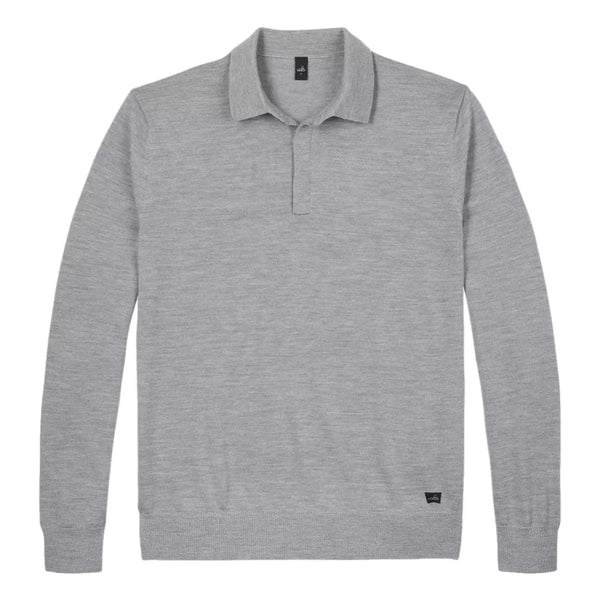 WAHTS Wahts Hall Longsleeve Merino Polo grijs - Match Laren