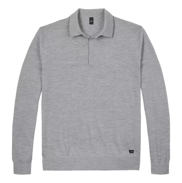 WAHTS M POLO Wahts Hall Longsleeve Merino Polo grijs - Match Laren