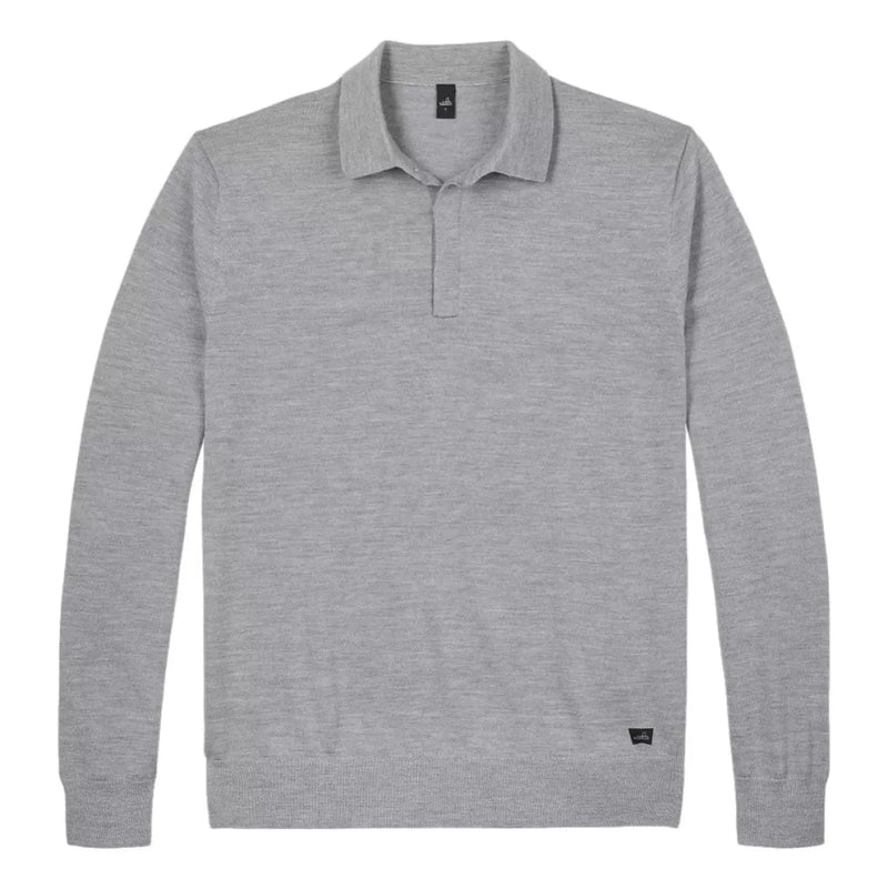 WAHTS M POLO Wahts Hall Longsleeve Merino Polo grijs - Match Laren